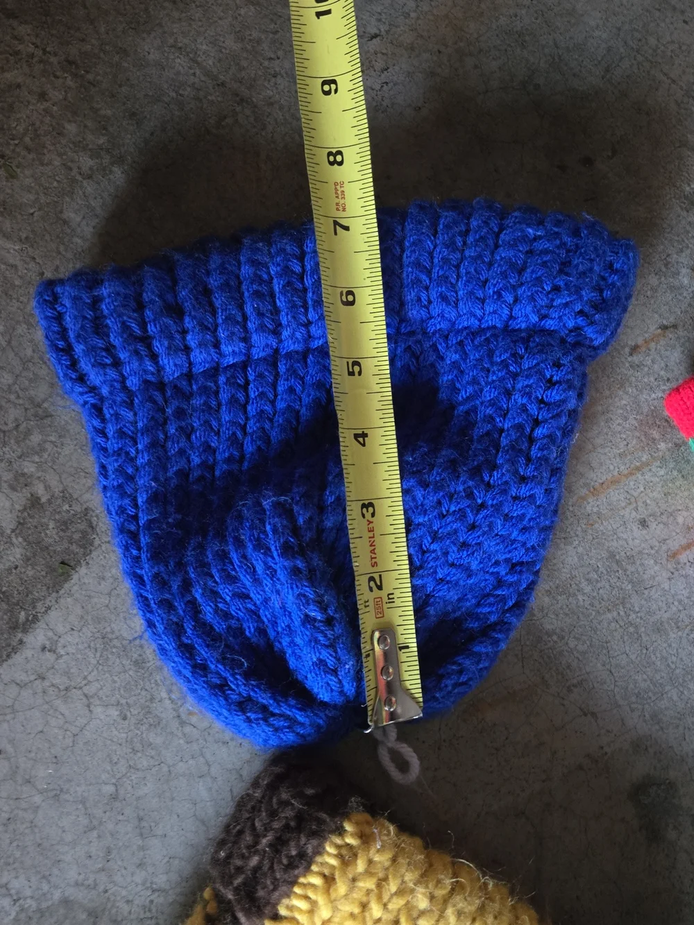 Vintage Kids Knit 3 Hat Bundle  Hats Colorblock Rainbow Blue 3T-6